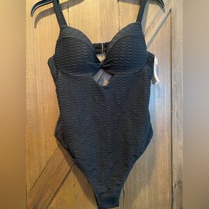 NWOT Victoria's Secret Black One Piece Swimsuit